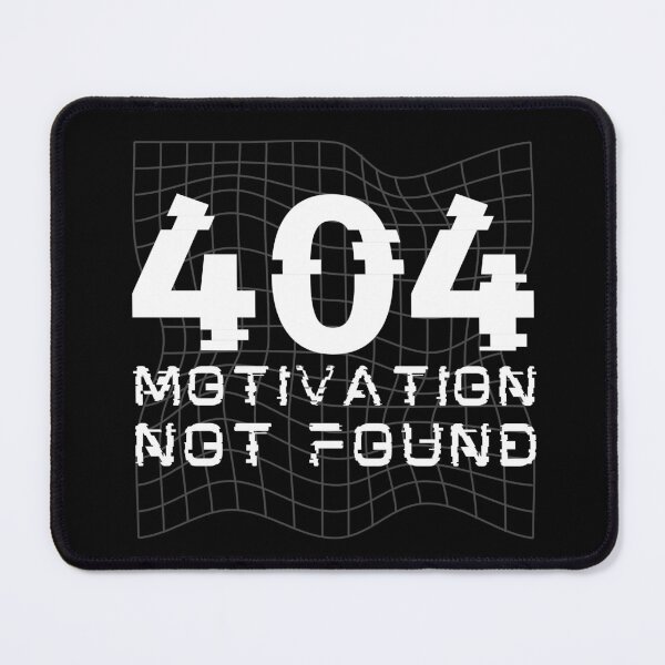 Item preview, 404 Motivation Not Found – Glitch Error for Programmers designed and sold by Honominu.