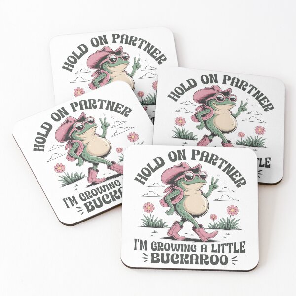 Item preview, Hold On Partner I'm Growing A Little Buckaroo - Funny Frog designed and sold by Beanster-nl.