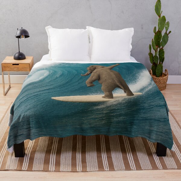 Item preview, Surferphant – Elephant on the Wave designed and sold by Kunst-Shirt.