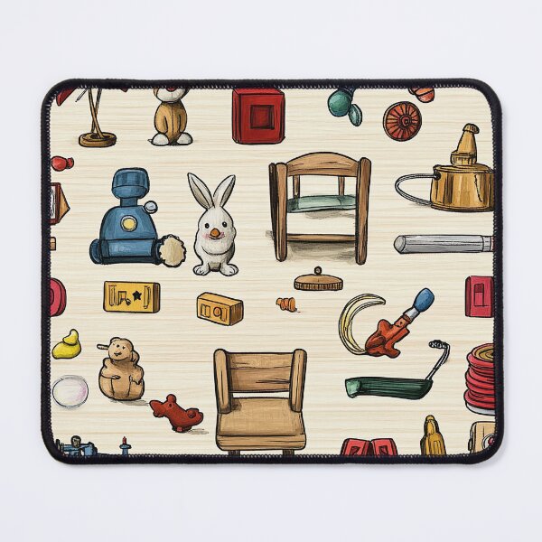 Item preview, Balanced Toy Composition with Cozy Retro Feel designed and sold by Piotrek0001.
