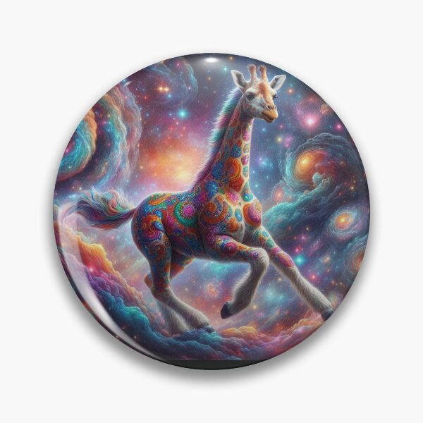 Item preview, mystical giraffe running in space designed and sold by Dogandesighn.