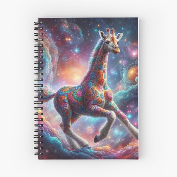 Item preview, mystical giraffe running in space designed and sold by Dogandesighn.