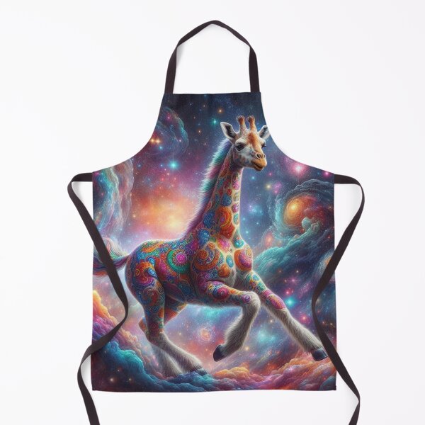 Item preview, mystical giraffe running in space designed and sold by Dogandesighn.
