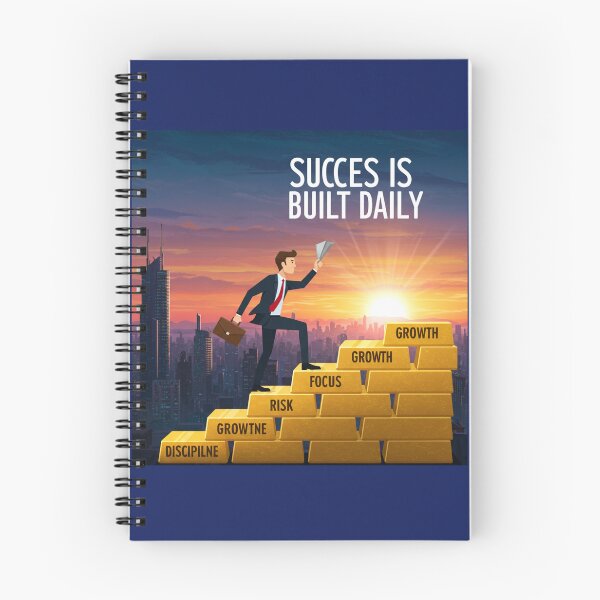 Item preview, Success Is Built Daily – Entrepreneur Motivation Art designed and sold by AmberHorizon7.