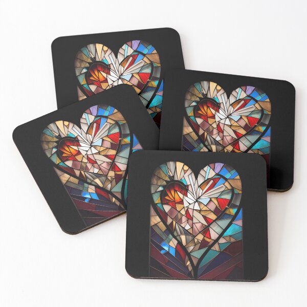 Item preview, Stained Glass Heart Symphony designed and sold by ShadowAndSlate.