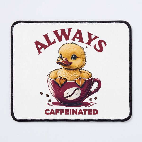 Item preview, Funny Duck T-shirt, Always Caffeinated Shirt, Cute Coffee Duck Tee, Humorous Duck Graphic, Quirky Animal Lover Gift, Unisex Casual Top designed and sold by TeeTimeTreasure.