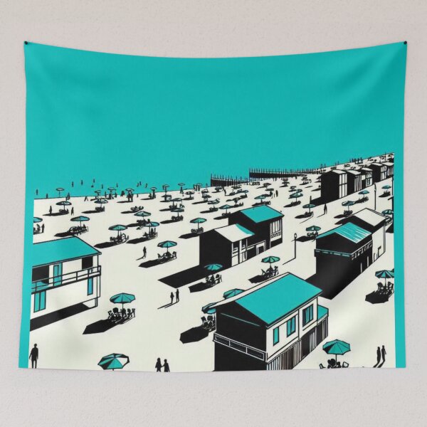 Item preview, Bibione Spiaggia Beach Minimalist Art – Bold Line Coastal Design for Beach Lovers and Summer Vacation Vibes designed and sold by knalpot-design.