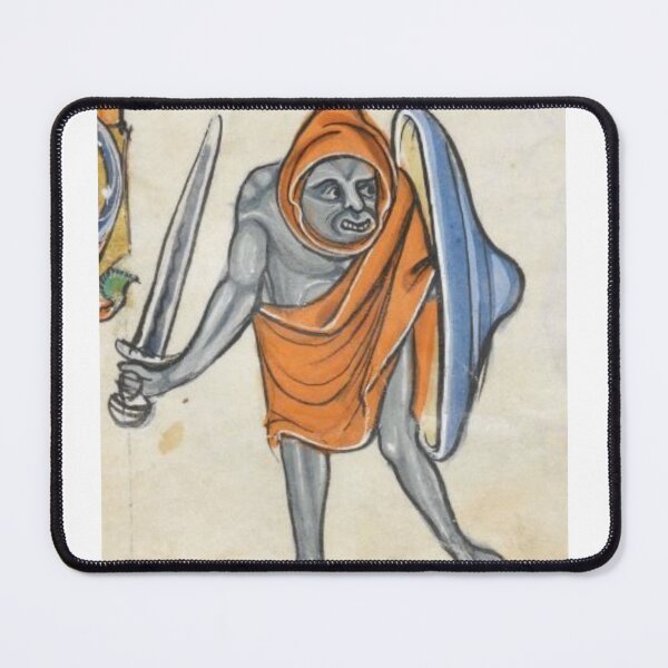 Item preview, "The Dwarf Swordsman", medieval painting, 5th century AD designed and sold by PatronesKawai.