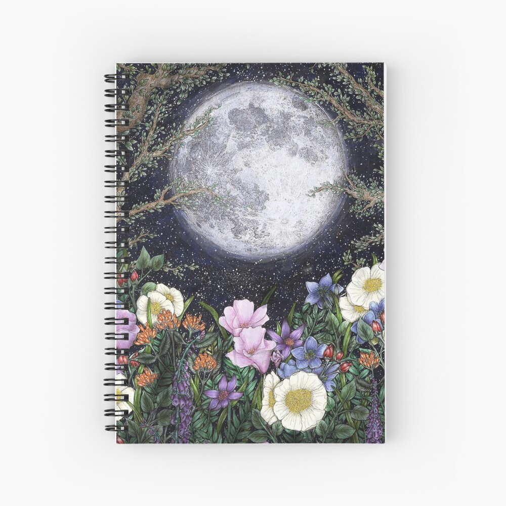 Midnight in the Garden II Spiral Notebook
