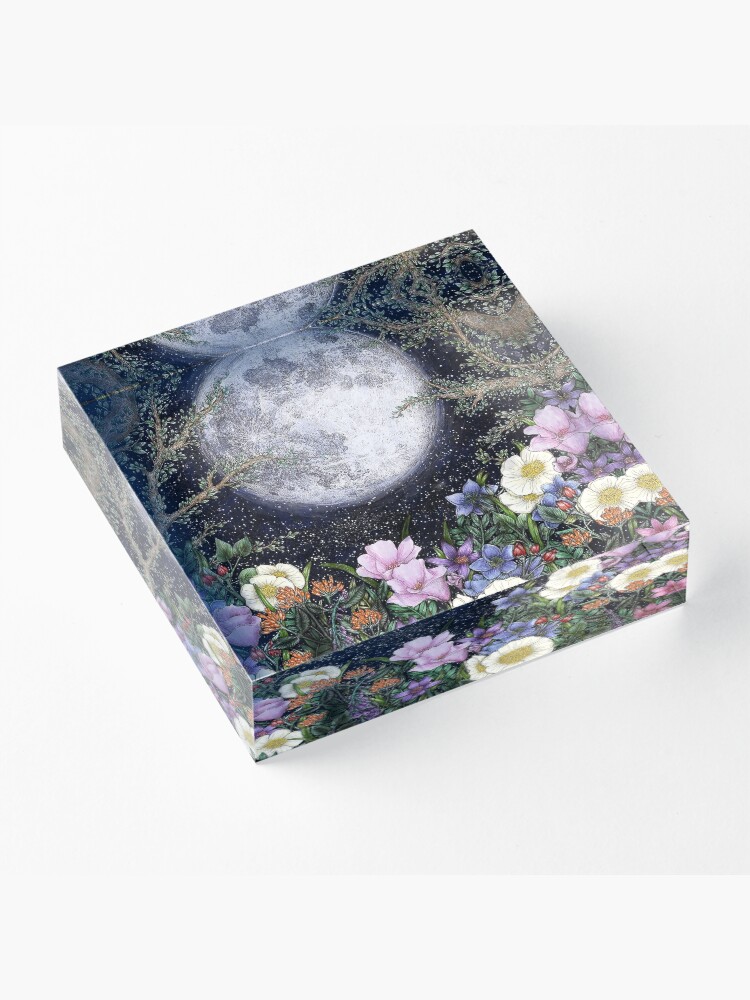 Alternate view of Midnight in the Garden II Acrylic Block