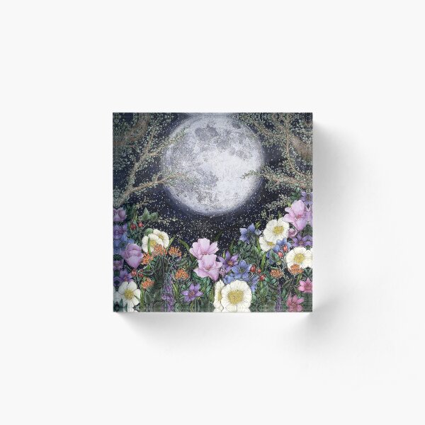 Midnight in the Garden II Acrylic Block