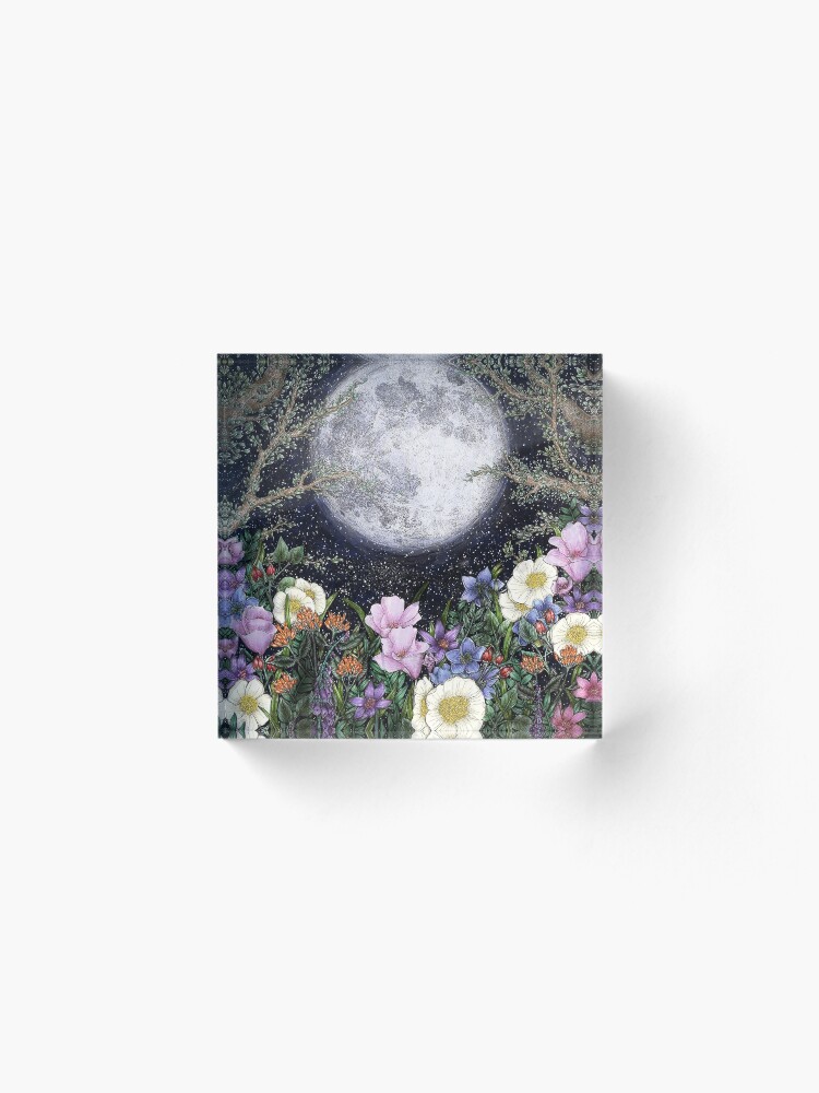 Alternate view of Midnight in the Garden II Acrylic Block