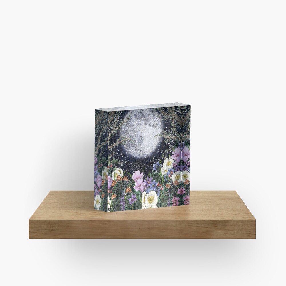 Midnight in the Garden II Acrylic Block