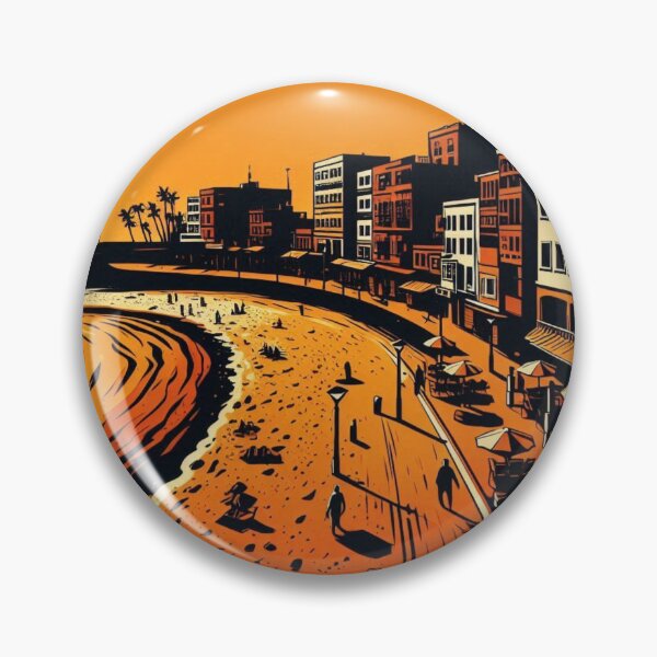Item preview, Tenerife Beach Comic Style Art – Bold Orange Graphic Design for Beach Lovers, Vacation Vibes & Summer Apparel designed and sold by knalpot-design.