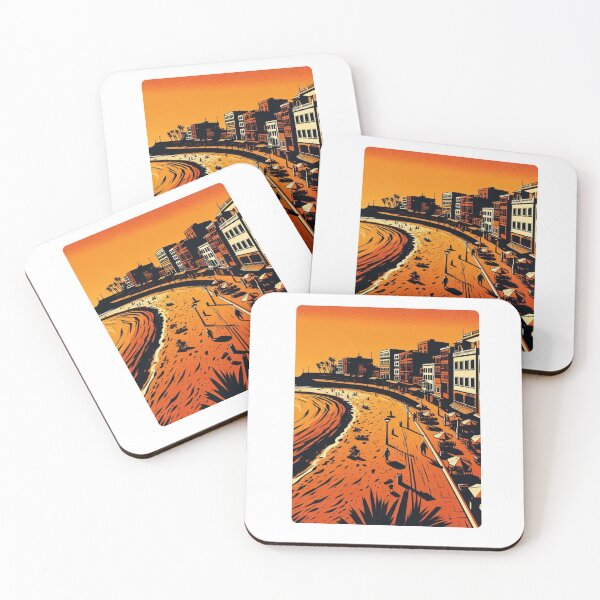 Item preview, Tenerife Beach Comic Style Art – Bold Orange Graphic Design for Beach Lovers, Vacation Vibes & Summer Apparel designed and sold by knalpot-design.