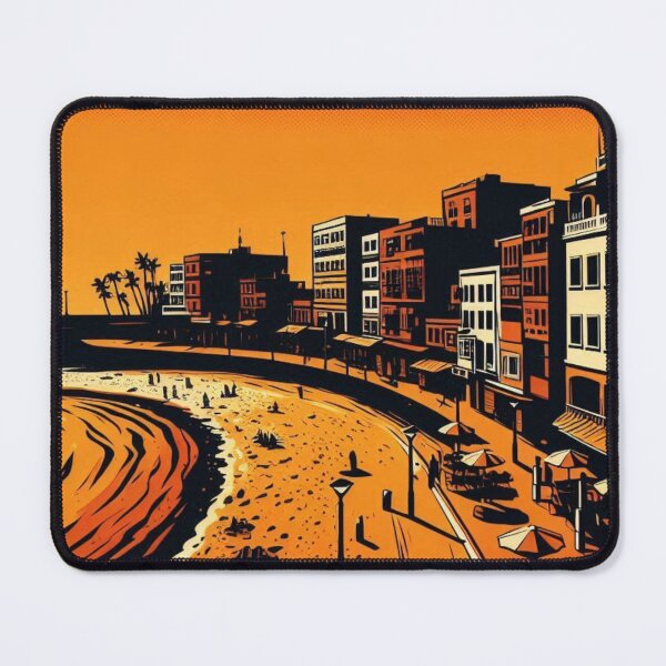 Item preview, Tenerife Beach Comic Style Art – Bold Orange Graphic Design for Beach Lovers, Vacation Vibes & Summer Apparel designed and sold by knalpot-design.