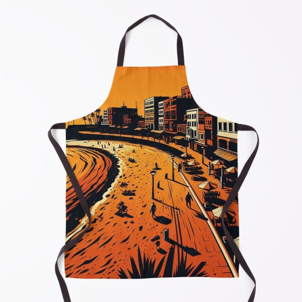 Item preview, Tenerife Beach Comic Style Art – Bold Orange Graphic Design for Beach Lovers, Vacation Vibes & Summer Apparel designed and sold by knalpot-design.