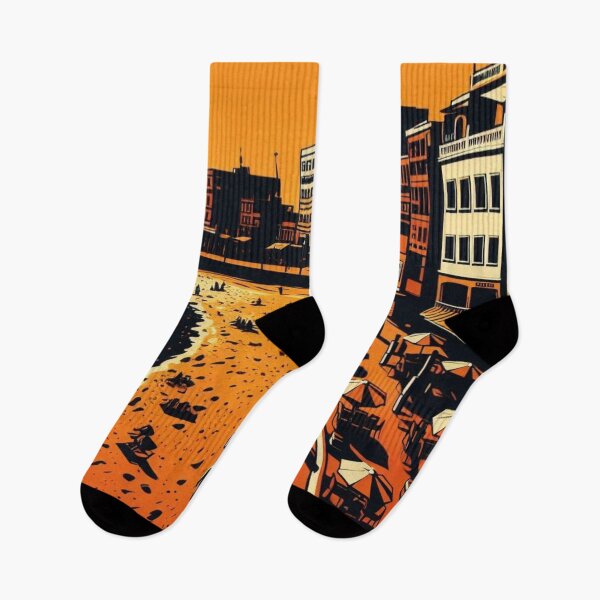 Item preview, Tenerife Beach Comic Style Art – Bold Orange Graphic Design for Beach Lovers, Vacation Vibes & Summer Apparel designed and sold by knalpot-design.