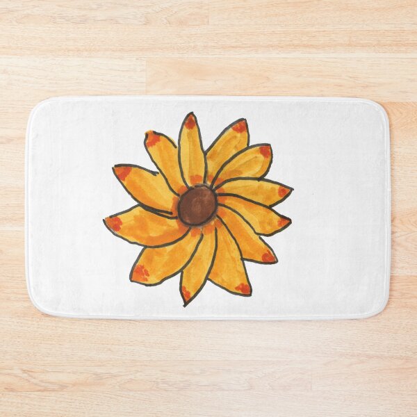 Item preview, Flower Yellow Hand Drawn Marker designed and sold by ValeriesGallery.