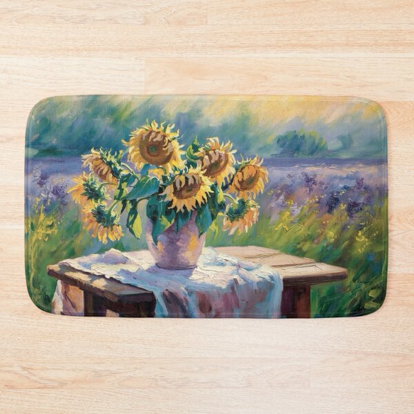 Item preview, Sunflowers in Provence – French Impressionist Still Life Art Print by Carraann designed and sold by CARRAANN.