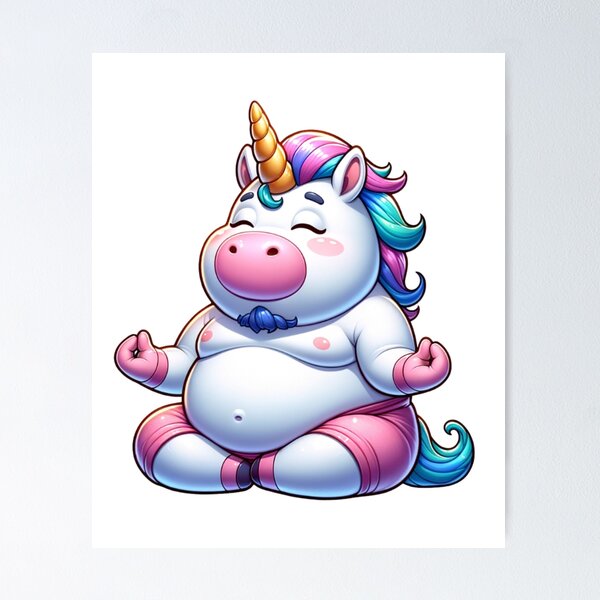 Item preview,  Magical Unicorn Yoga Zen Meditation Rainbow designed and sold by kayadrawingart.