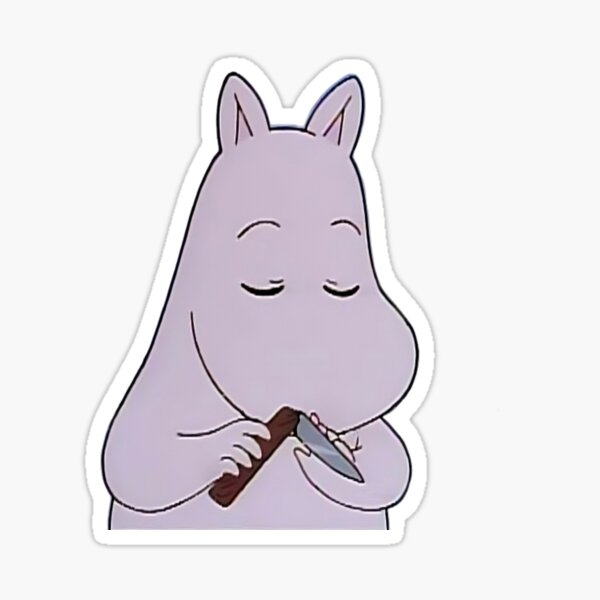 Item preview, Moomin with a knife designed and sold by Artizmus.