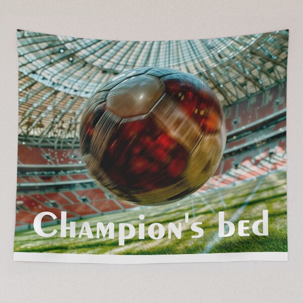 Item preview, Soccer blanket and text designed and sold by EchoOfSilence.
