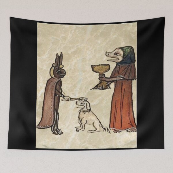 Item preview, "By the power of God I name you Sir Manchas", medieval painting 10th century AD designed and sold by PatronesKawai.