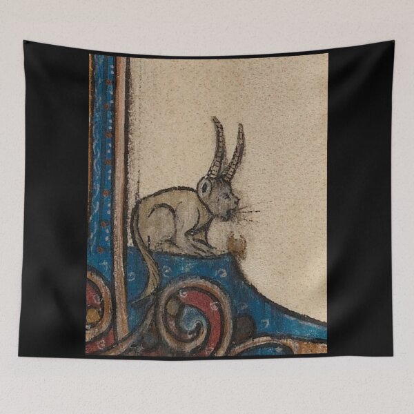 Item preview, "Satan's Kitten", medieval painting, 5th century AD designed and sold by PatronesKawai.