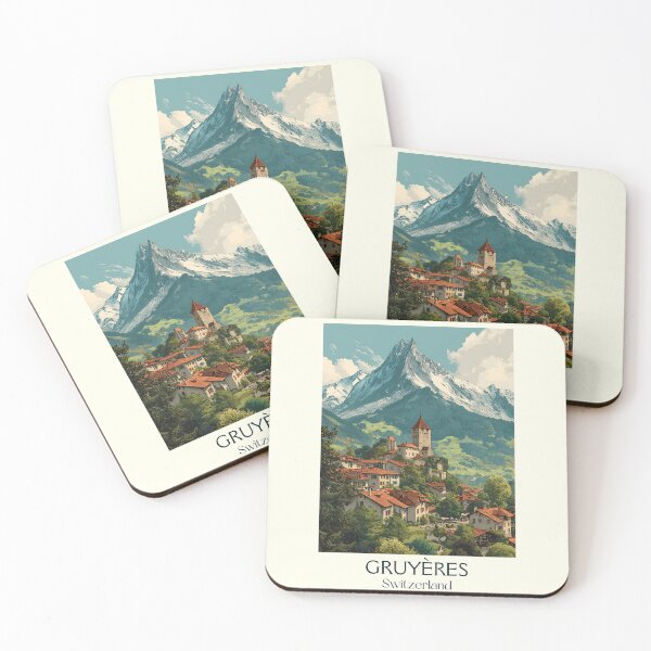 Item preview, Gruyères Poster – Towering Peaks & Medieval Magic designed and sold by TuncGK.