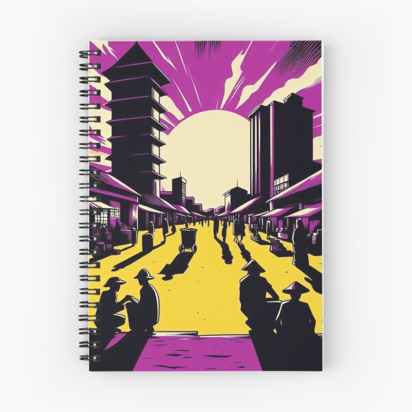 Item preview, Harare City Comic Style Graphic – Bold Purple and Yellow Minimalist Design for Travel & Urban Streetwear Lovers designed and sold by knalpot-design.