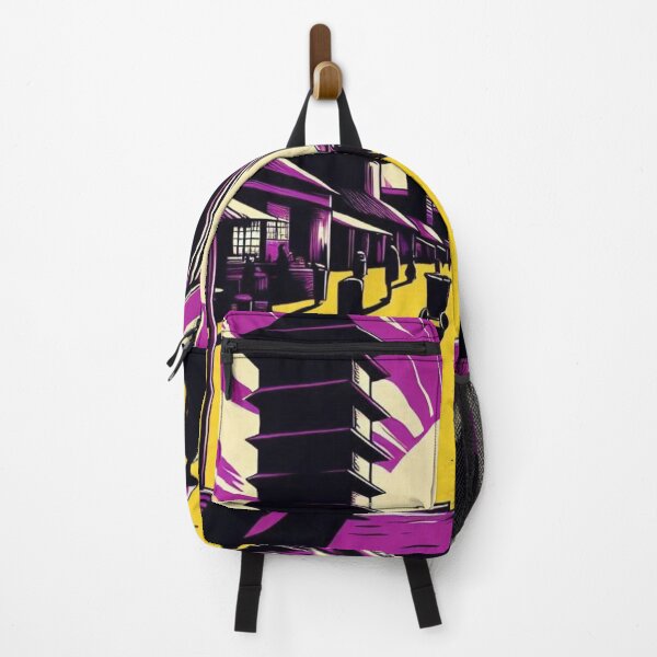 Item preview, Harare City Comic Style Graphic – Bold Purple and Yellow Minimalist Design for Travel & Urban Streetwear Lovers designed and sold by knalpot-design.