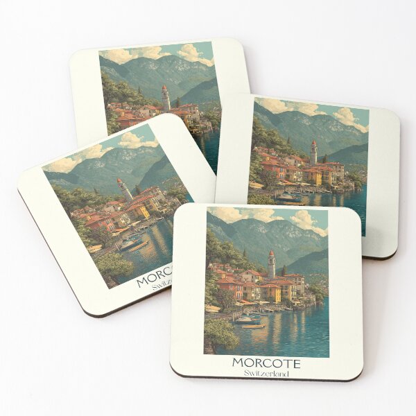 Item preview, Morcote Switzerland Poster – Lakeside Calm with Italian Flair designed and sold by TuncGK.