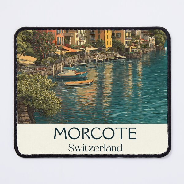 Item preview, Morcote Switzerland Poster – Lakeside Calm with Italian Flair designed and sold by TuncGK.