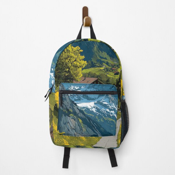 Item preview, Lauterbrunnen Poster – Waterfall Valley & Alpine Dreamscape designed and sold by TuncGK.