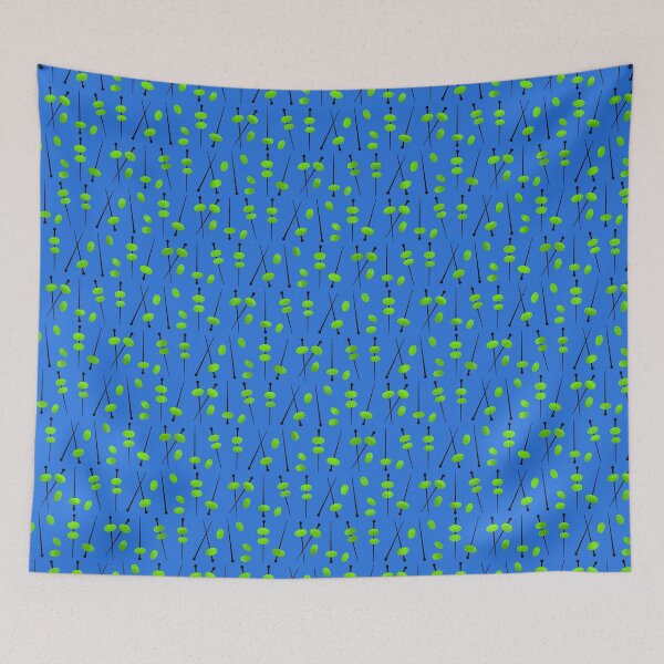 Item preview, Cocktail Party Olive sticks on blue designed and sold by Designsbyluzia.