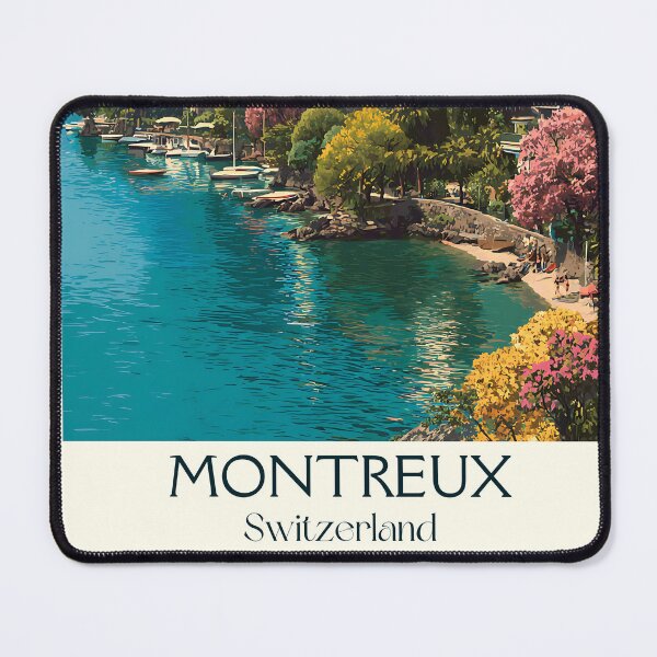 Item preview, Montreux Poster – Lakeside Splendor & Mediterranean Grace designed and sold by TuncGK.