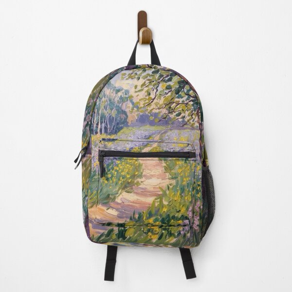 Item preview, Winding Path Through Wildflowers – French Impressionist Nature Landscape by Carraann designed and sold by CARRAANN.