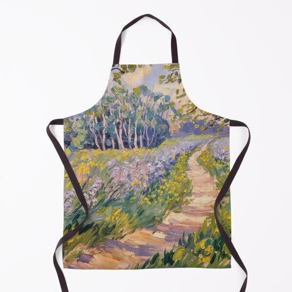 Item preview, Winding Path Through Wildflowers – French Impressionist Nature Landscape by Carraann designed and sold by CARRAANN.