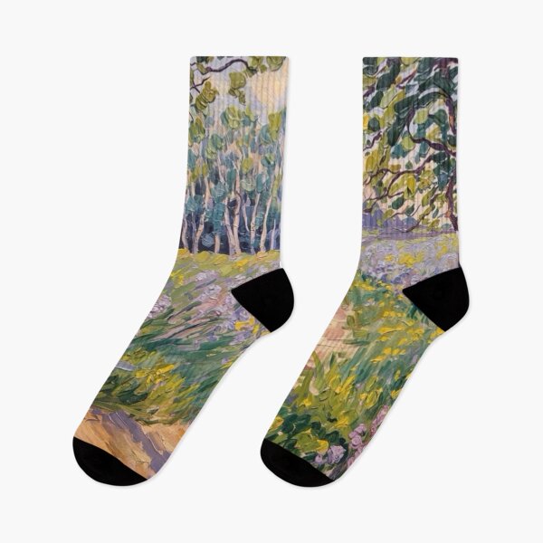 Item preview, Winding Path Through Wildflowers – French Impressionist Nature Landscape by Carraann designed and sold by CARRAANN.