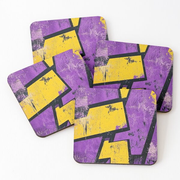 Item preview, Purple and Yellow Graffiti - Urban Art 4 designed and sold by SparroCreative.