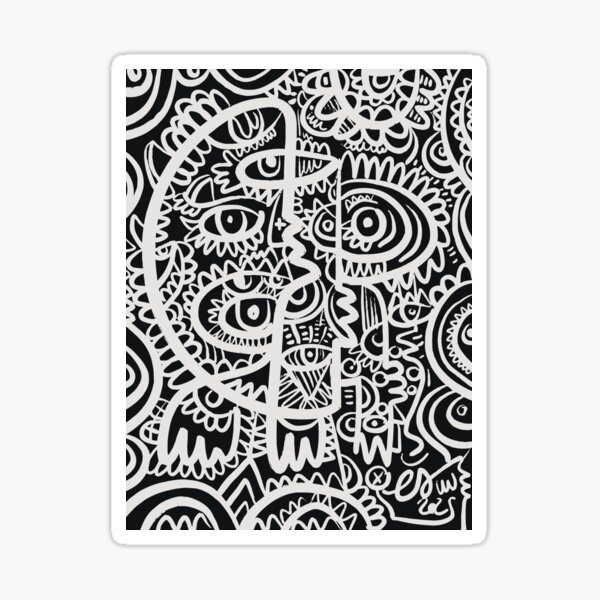 Item preview, Mystical Black & White Art: A Journey into Complex Patterns designed and sold by signorino.
