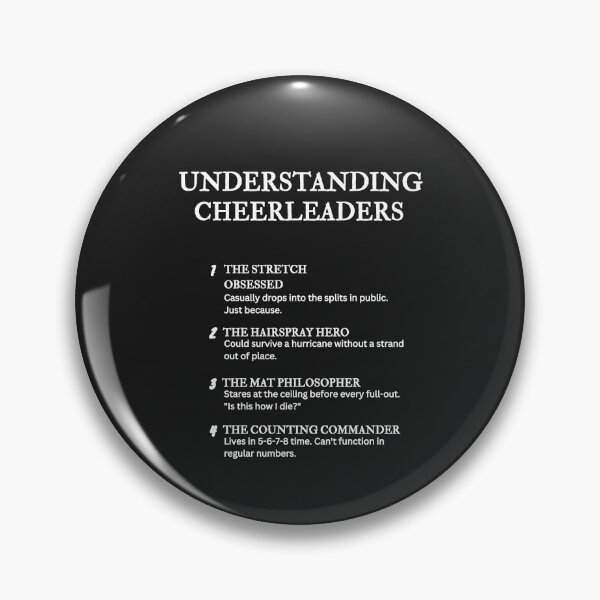 Item preview, Understanding Cheerleaders  – Funny Cheer Life Definitions - Black designed and sold by PsyFlow35.