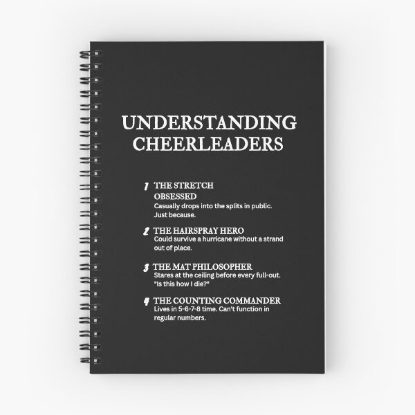 Item preview, Understanding Cheerleaders  – Funny Cheer Life Definitions - Black designed and sold by PsyFlow35.