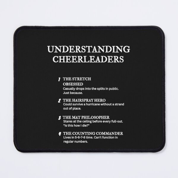 Item preview, Understanding Cheerleaders  – Funny Cheer Life Definitions - Black designed and sold by PsyFlow35.