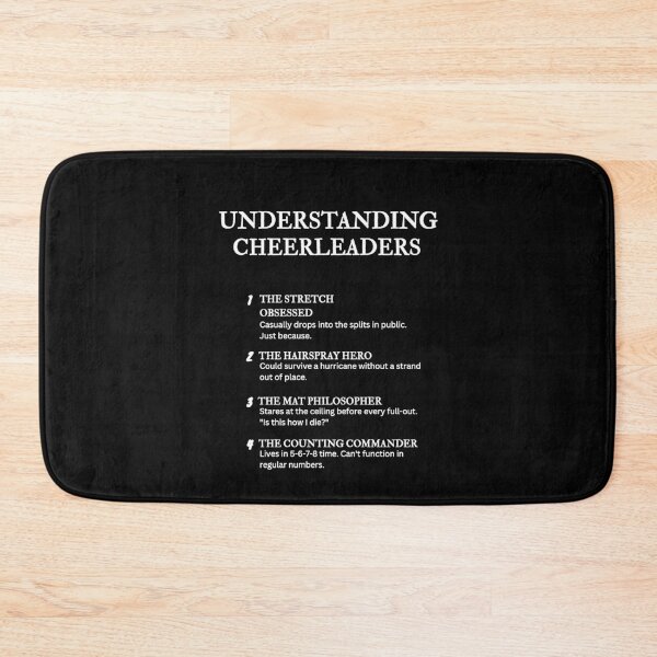 Item preview, Understanding Cheerleaders  – Funny Cheer Life Definitions - Black designed and sold by PsyFlow35.