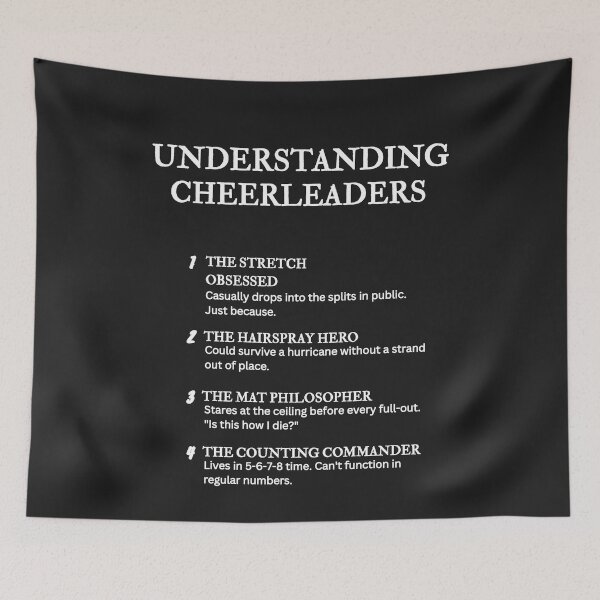 Item preview, Understanding Cheerleaders  – Funny Cheer Life Definitions - Black designed and sold by PsyFlow35.