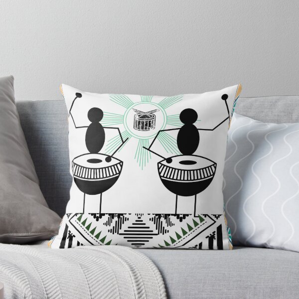 Item preview, Stick Figures Ethnic Drummers designed and sold by BrightrDayMusicArt.