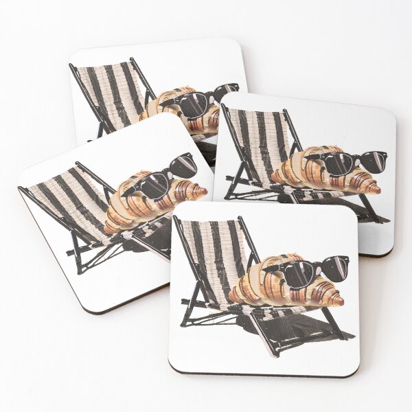 Item preview, Cool Croissant - Funny Food on Vacation designed and sold by meaowclub.
