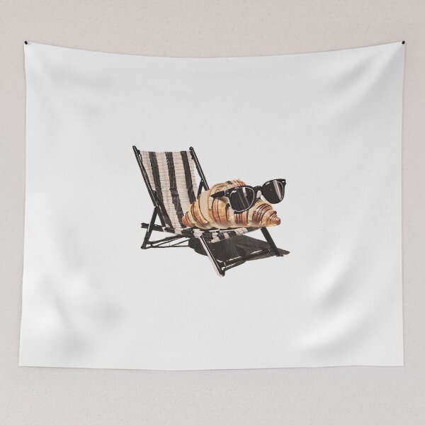 Item preview, Cool Croissant - Funny Food on Vacation designed and sold by meaowclub.